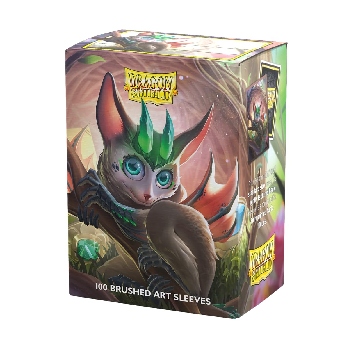 Dragon Shield | Brushed Art Sleeves | Spirit Animals – Bushdrake | 100 CT - Smooth & Tough Premium TCG Sleeves | Compatible with Pokemon, Flesh & Blood, One Piece & Magic the Gathering