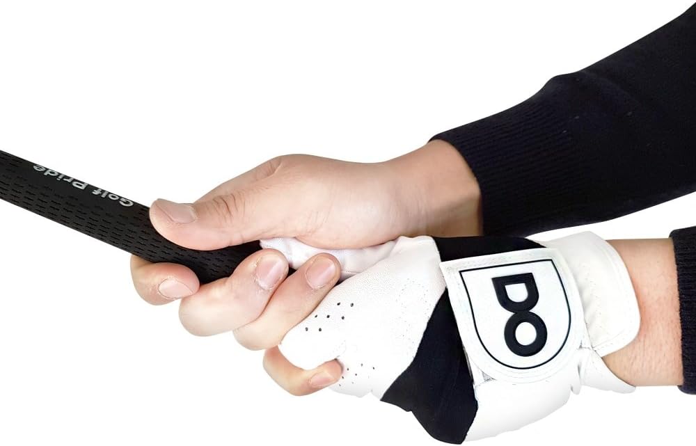 Men's Grip Stabilizing Golf Gloves White L Size Worn on Left Hand, for Golf Beginners and Amateurs, Stable Grip Balanced Posture Overall Enhanced Performance