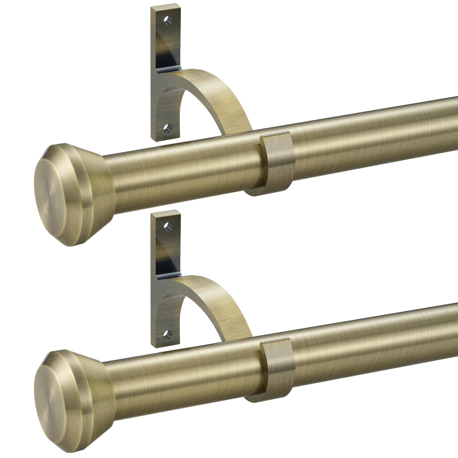 Adjustable Curtain Rods - 2 Pack Telescoping Rods -7 Adjustable Curtain Rods - 2 Pack Telescoping Rods -7