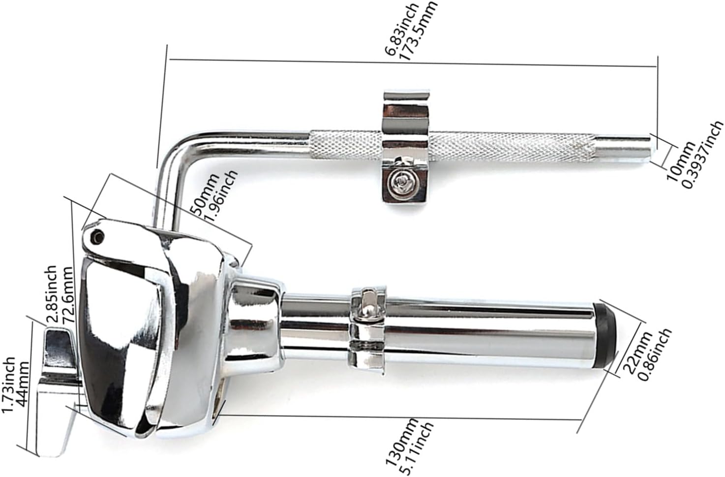 Metal Drum Stand Single Arm Stand Rack Mount Holder Drum Set Clamps Sturdys Percussion Instrument Hardware Mount Holder