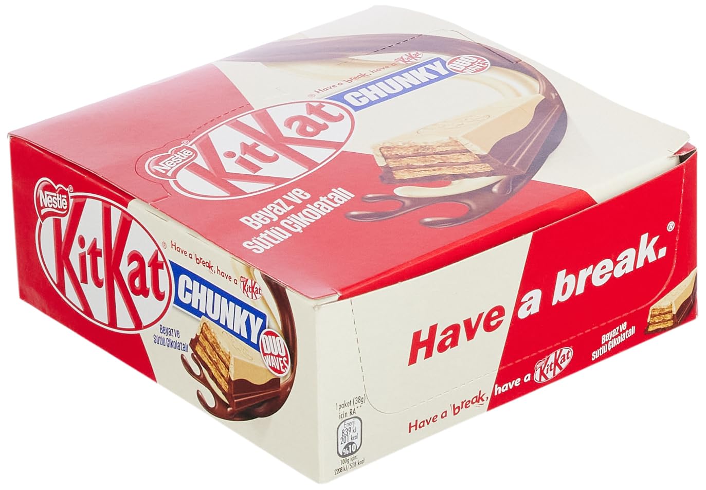 Nesquik Nestlé Kitkat Duo Bar, 38 g x 12