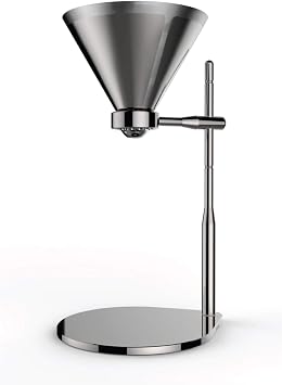 Minimal Pour Over Coffee Stand with Reusable Stainless Steel Filter, 2 - Cup, Paperless, Heavy Duty