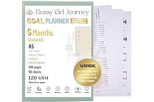 Bossy Girl Journey Goal Planner Refill Sheets