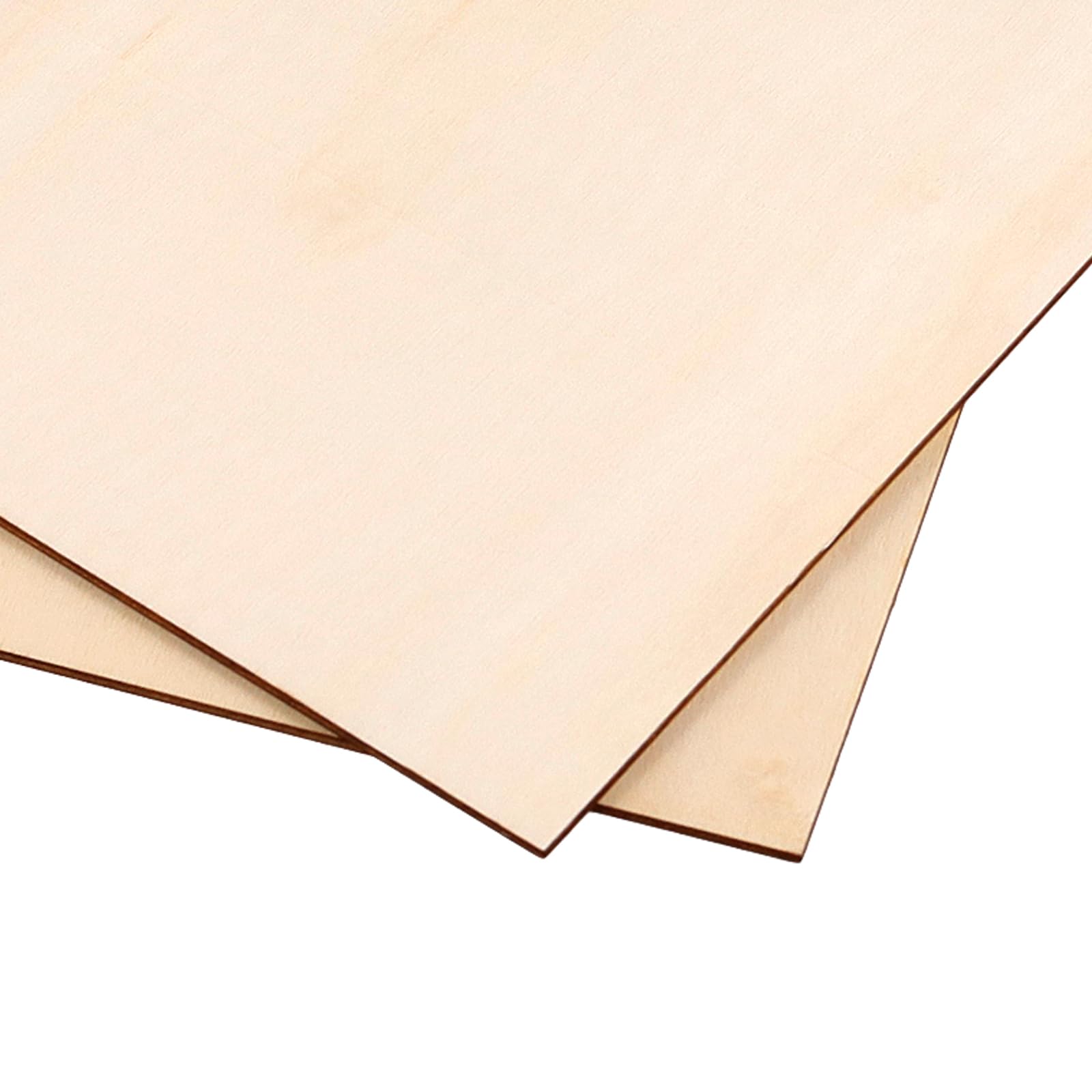 KEILEOHO 25 sztuk sklejki A4, płyta ze sklejki, 300 x 210 x 3 mm, drewniane płyty do majsterkowania, do majsterkowania, 25 sztuk