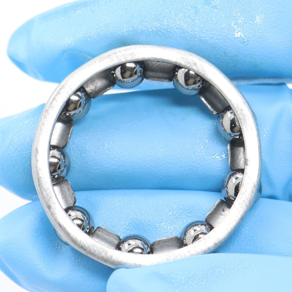 WTEPNQQDI Caged Ball Bearings OD 34mm 8 PCS Old-Fashioned Split Center Axis Headset Crankshaft Pivot Retainer Steel 9 Balls Bearing 34 mm