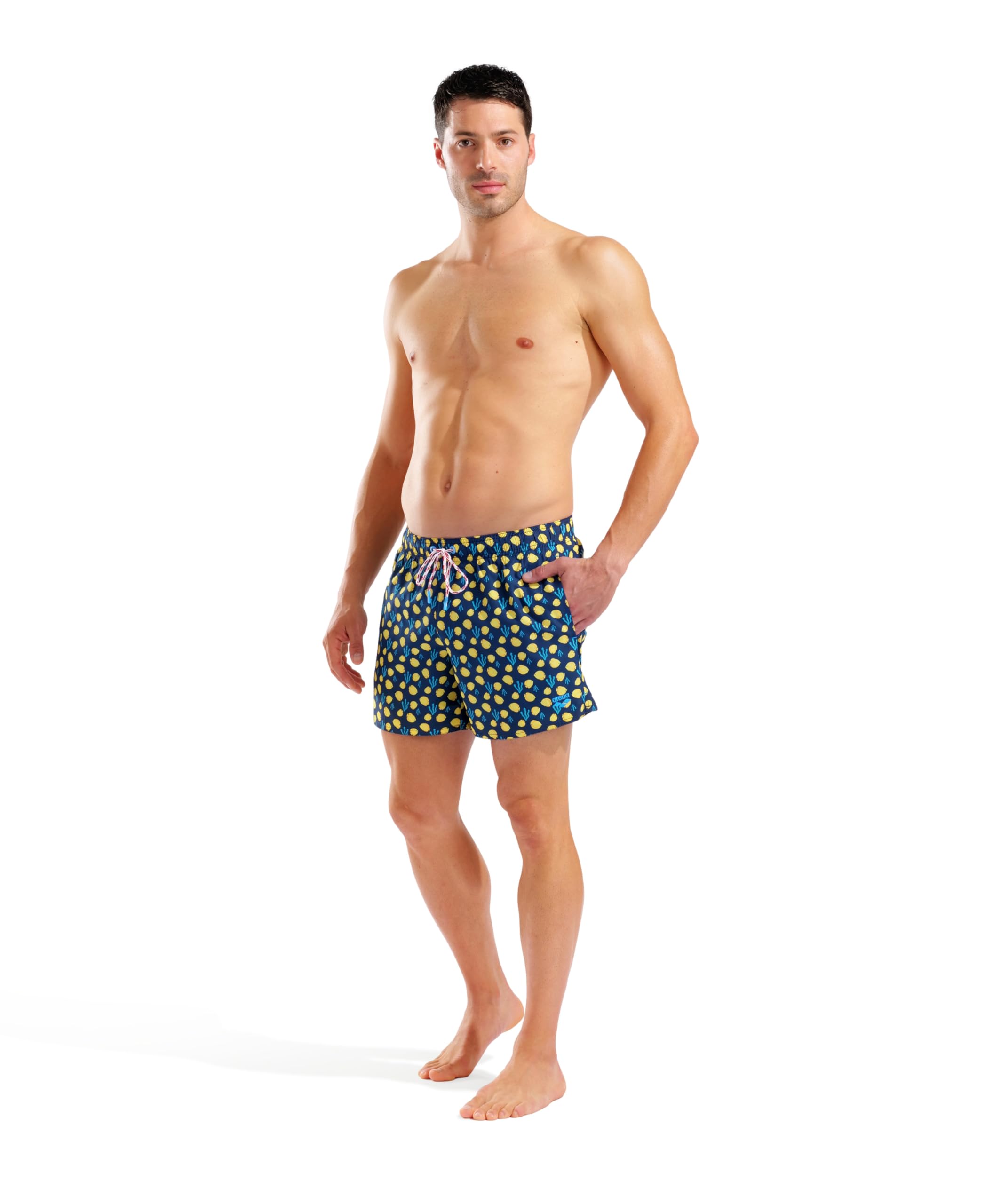 ARENA Men's Water Prints Beach Short AO, Color 805-SWIMMING Pool, Size XXL 805 - Swimming Pool XX-Large
