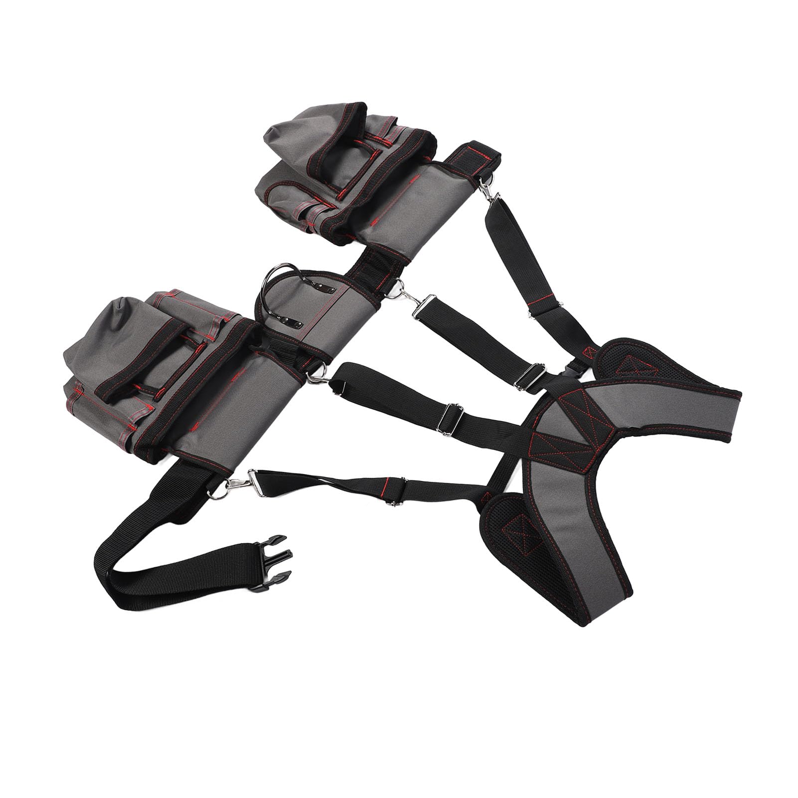 Generic Organisateur de Ceinture à Outils Professionnel avec Bretelles Robuste pour électriciens et Charpentiers en Polyester de qualité Supérieure 12 Poches