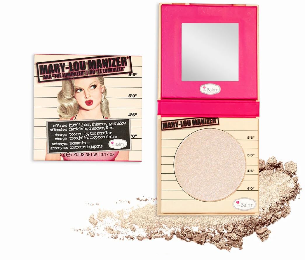 theBalm Mary-Lou Manizer Honey-Hued Luminizer, Highlighter, Shadow & Shimmer, Subtle Glow