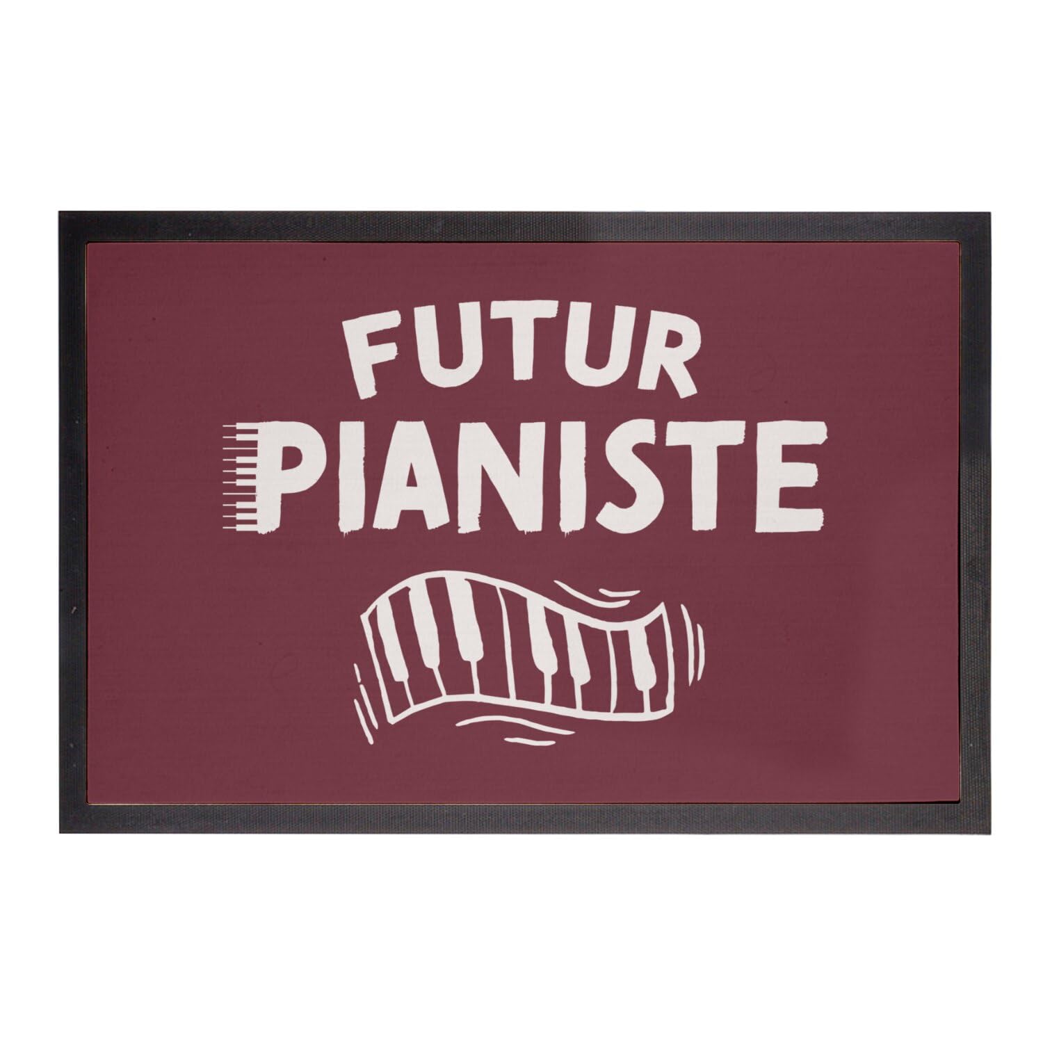 Paillasson Rouge Piano Fabulous 60x40cm fini les entrées tristes