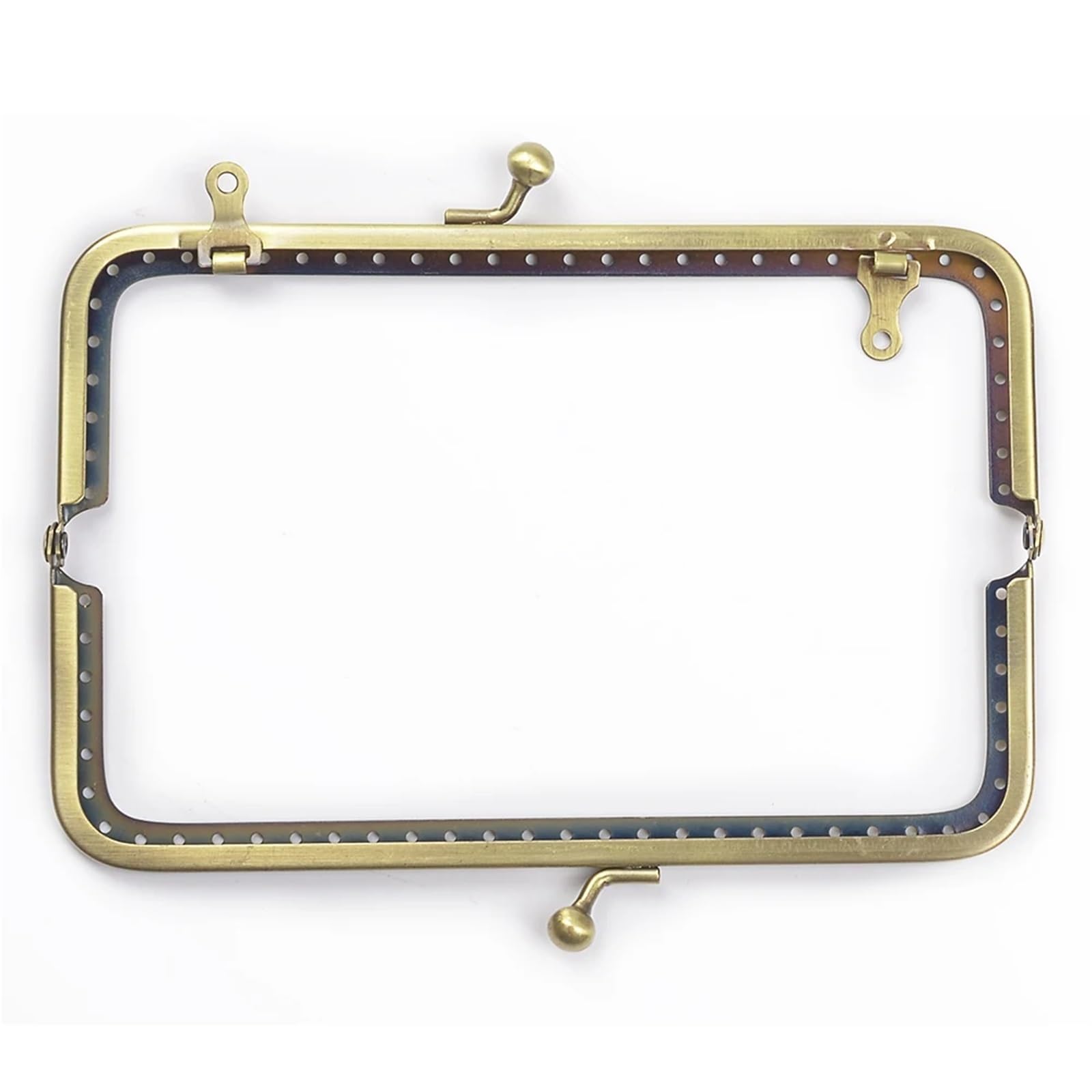 MRKU Asa de Madera para Bolso, Accesorios para Bolsos, Manualidades, Bricolaje, fabricación de Cierres para Bolsos, 10 Piezas, Marco de Metal para Bolso, Cierre de Broche, 4 Colores