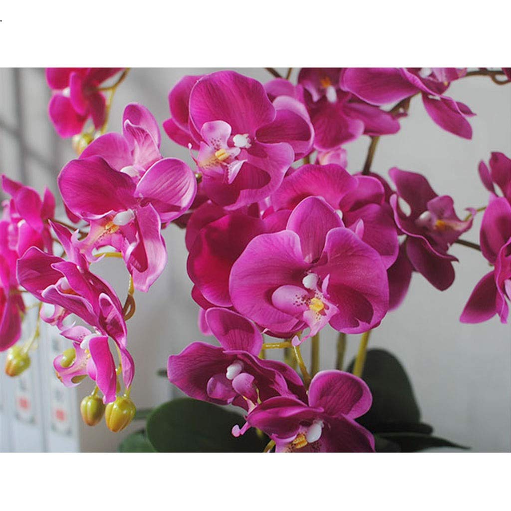 Sztuczne kwiaty, Dekoracja Sztuczne Kwiaty z Wazon Sztuczna Storczyk Phalaenopsis