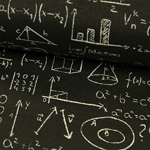 sustancias Werning beschichteter Tela de algodón Mayor matemáticas Negro PVC Chapadou00a0u0096u00a0Precio DE 0,5u00a0Metro