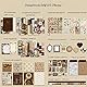 Irayin Vintage Scrapbook Zubehör Set, 136 Stück Bullet Journal Zubehör Set mit A6 Raster Notizbuch, Scrapbook Stickers, Reisebuch Geschenkset, DIY Geschenk fürMädchen Damen (Coco)