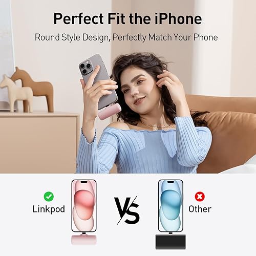 Miniatura 4 de Mini cargador portátil, 15 W, USB C, pequeño banco de energía, carga rápida, 3500 mAh, paquete de batería compatible con iPhone 1515 Plus15 Pro15