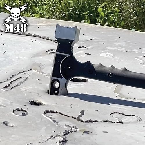 Miniatura 6 de M48 Martillo de supervivencia Kommando plateado | Longitud total de 37 3/8 pulgadas | Cabeza de acero inoxidable | Mango de nailon reforzado con