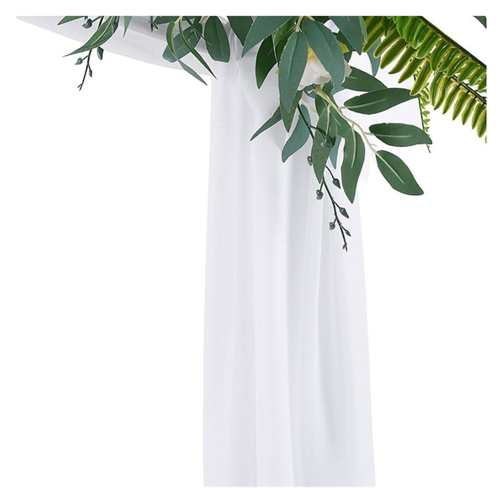 Hochzeitsdekoration, Chiffon-Hochzeitshintergrund, Drapierungsvorhang, Hochzeitsparty-Vorhänge, Bogen-Drape-Panel, Stuhlbezug, Tisch for Hochzeitsdekoration(Purple)