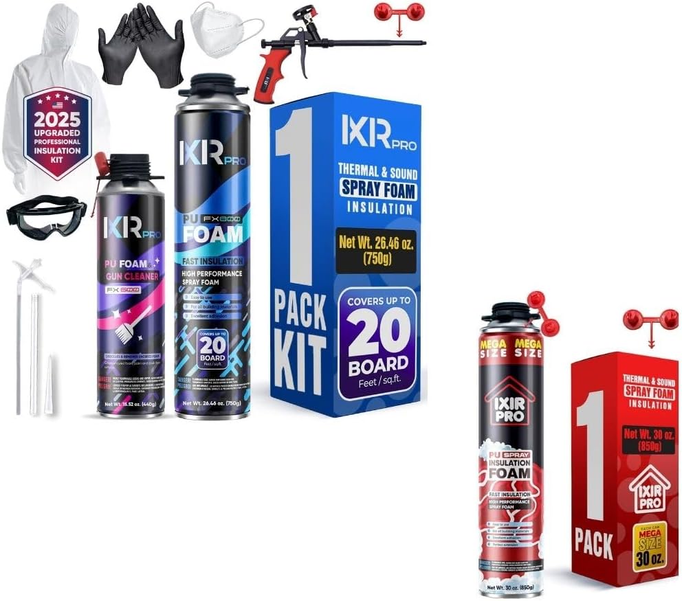 Kit de espuma en spray para aislamiento 2 unidades