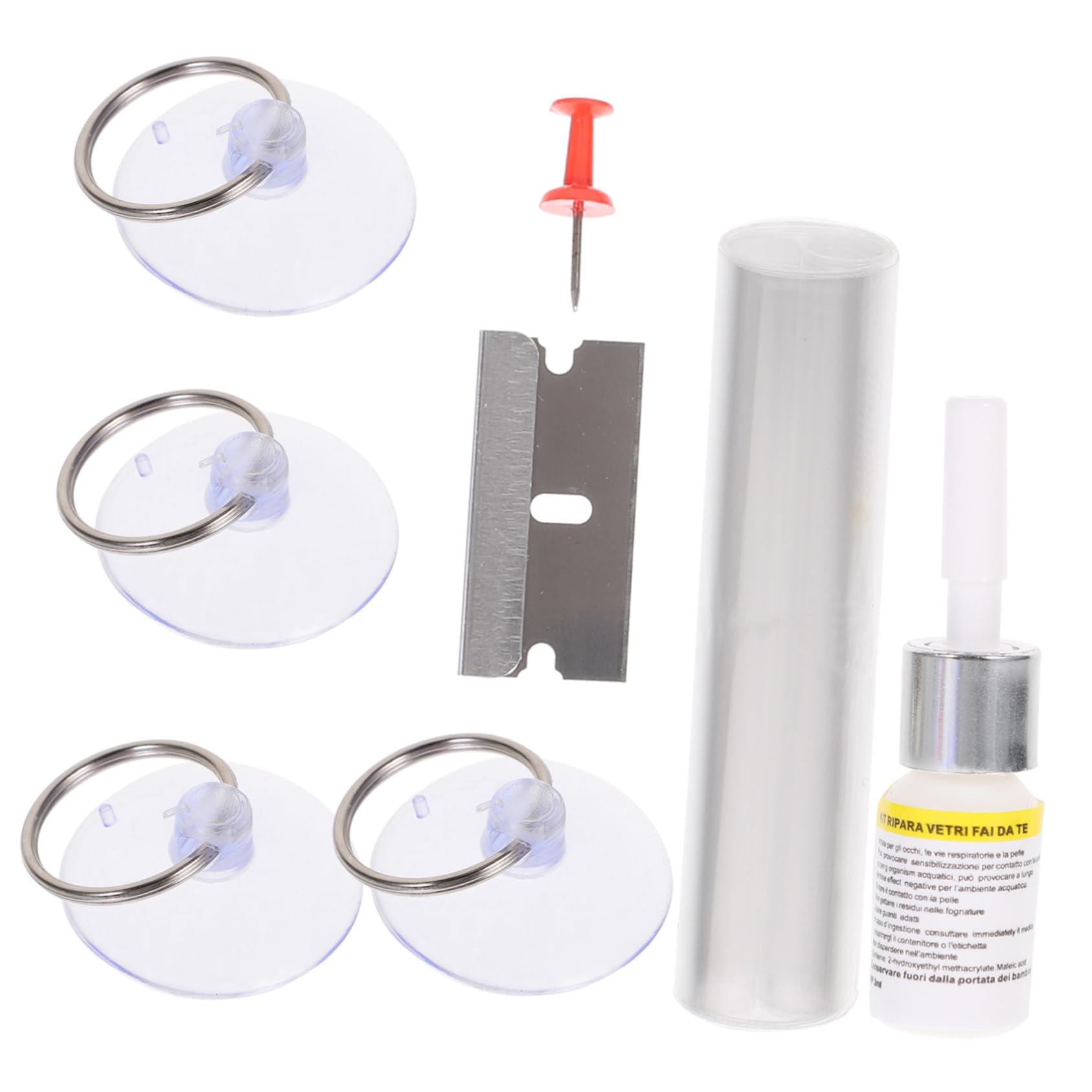 PRETYZOOM 1Set Windshield Repair Kit for Automotive Glass Easy to Use Crack and Chip Repair Fluid Portable and Convenient Window Screen Repair for Laminated Windscreens