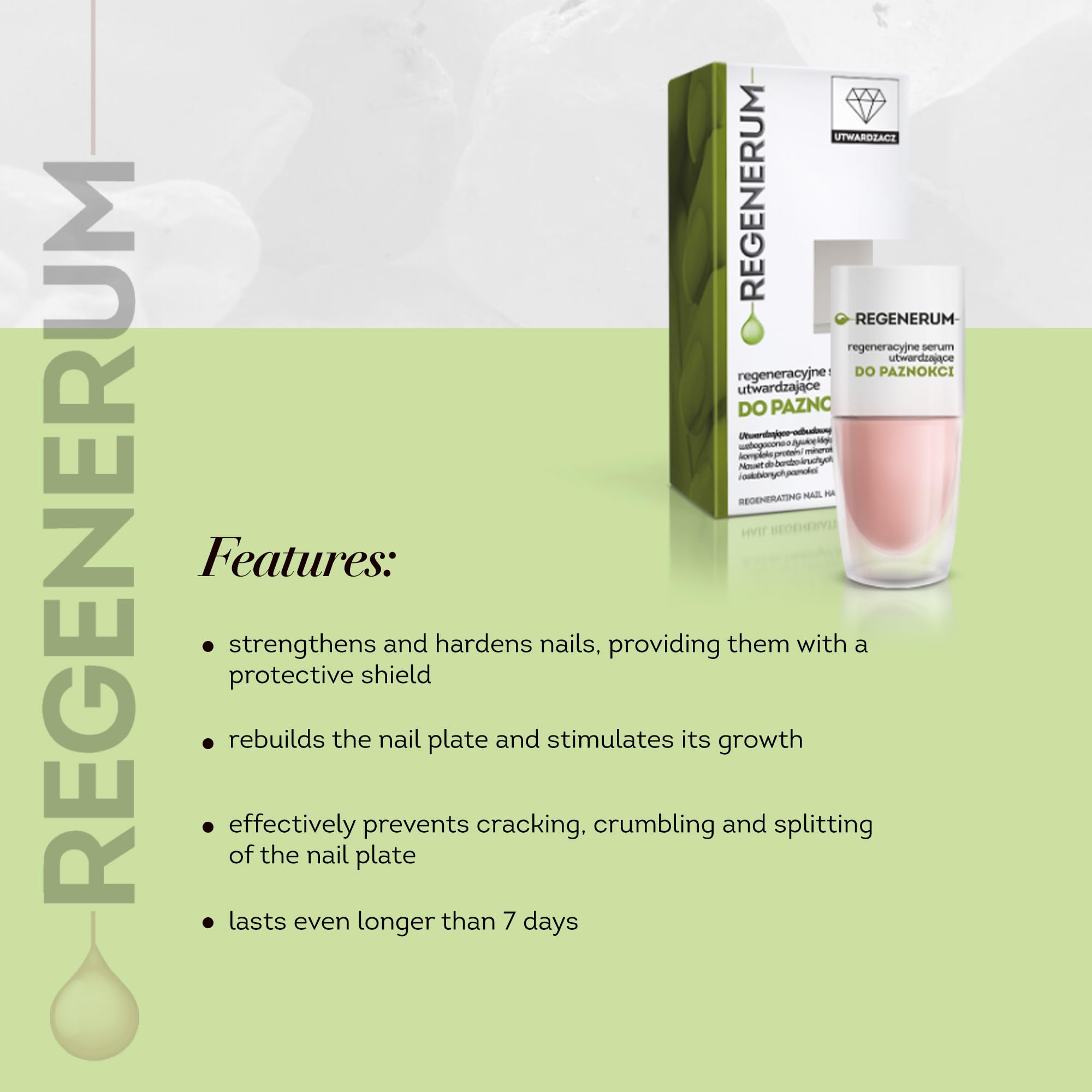 REGENERUM Sérum durcissant pour ongles, 8 ml