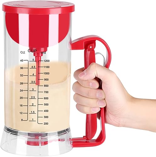 Miniatura 3 de Dispensador de masa para panqueques, mezclador eléctrico de masa para magdalenas, máquina inalámbrica para hacer gofres, crepes, pasteles y