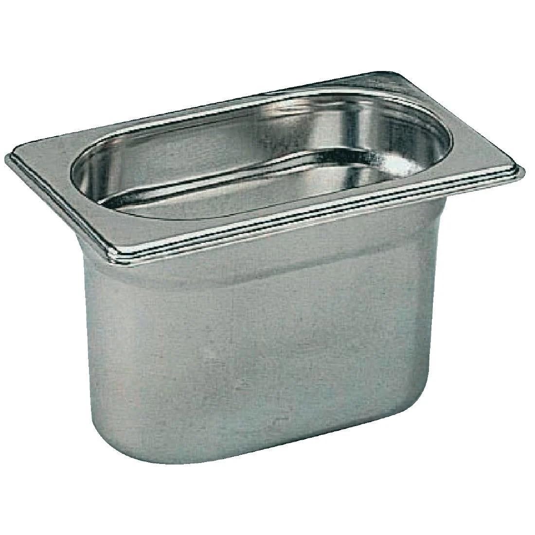 Poêle en acier inoxydable Bourgeat K077, l'excellence du format Gastronorm 1/9