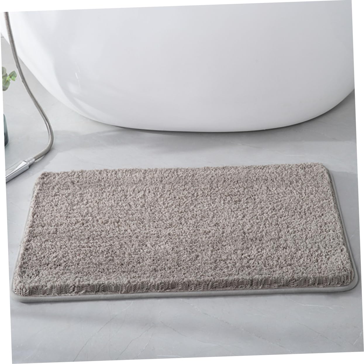 Alipis Tappeto 80x50 Cm in Microfibra Antiscivolo Bagno Assorbente Morbido e Lavabile Semplice Stile per Bagno e Casa