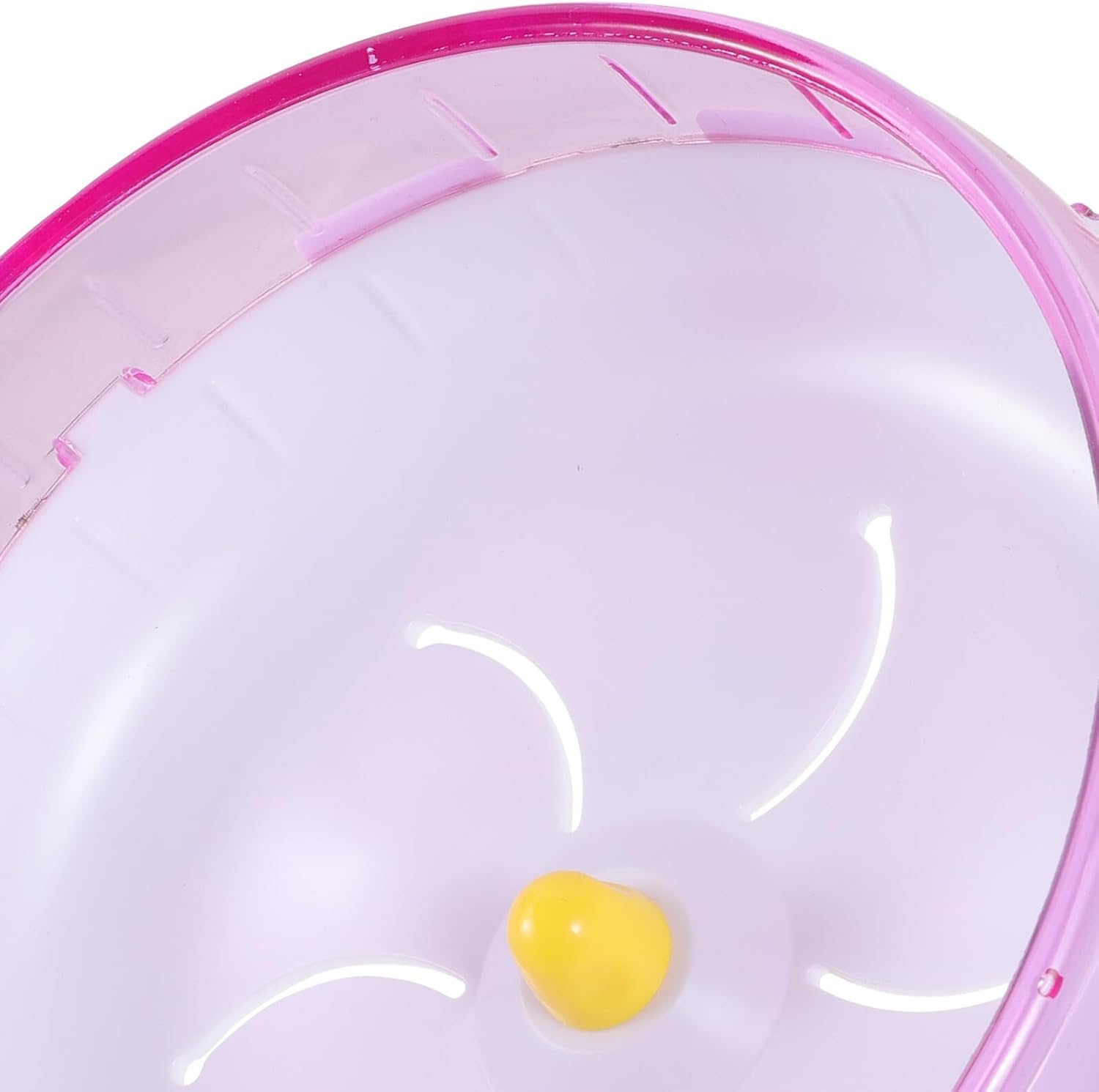 POPETPOP Silent Hamster Wheel with Stand 21cm Pink Plastic Small Animal Exercise Wheel for Hamsters Hedgehogs Chinchillas and Guinea Pigs