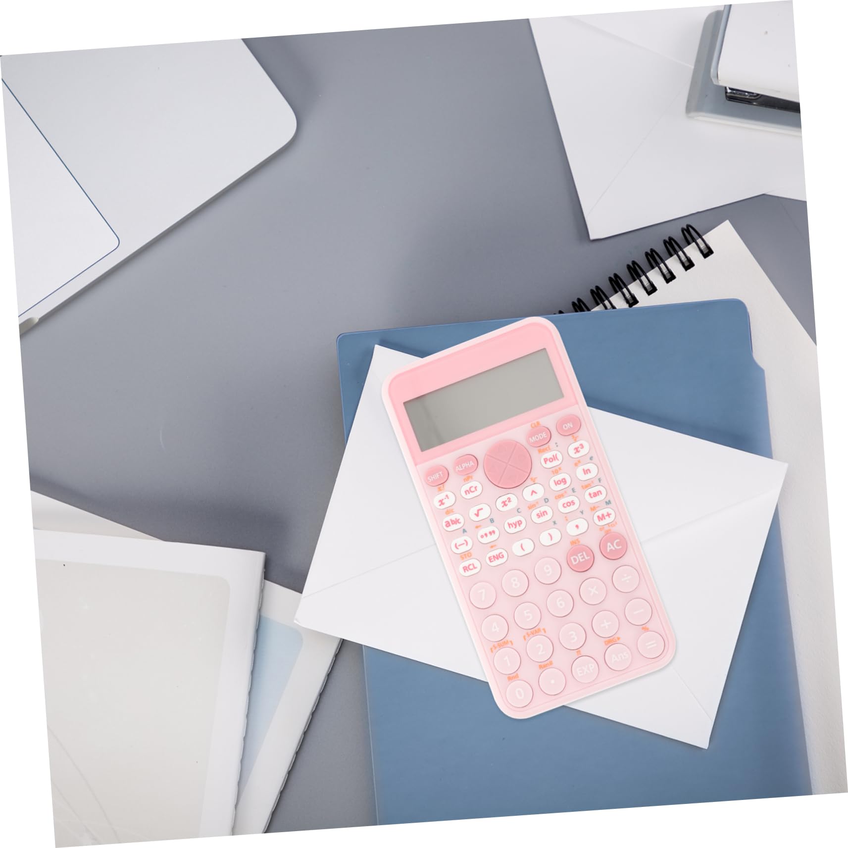 EXCEART 3pièces Calculatrice Scientifique Portable Rose pour Étudiants Fonctionnalités Avancées pour Mathématiques Et Comptabilité Écran LCD Format Idéale pour École Et Bureau