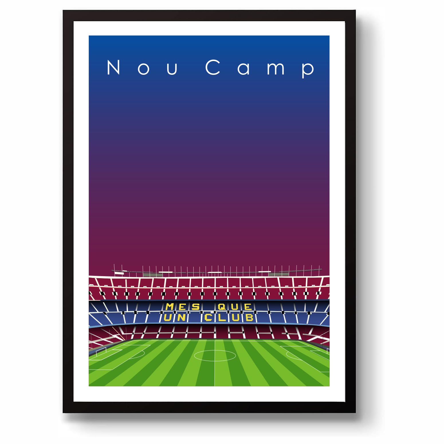 GroundDesigns FC BARCELONA Nou Camp Barca Stadium Wall Art