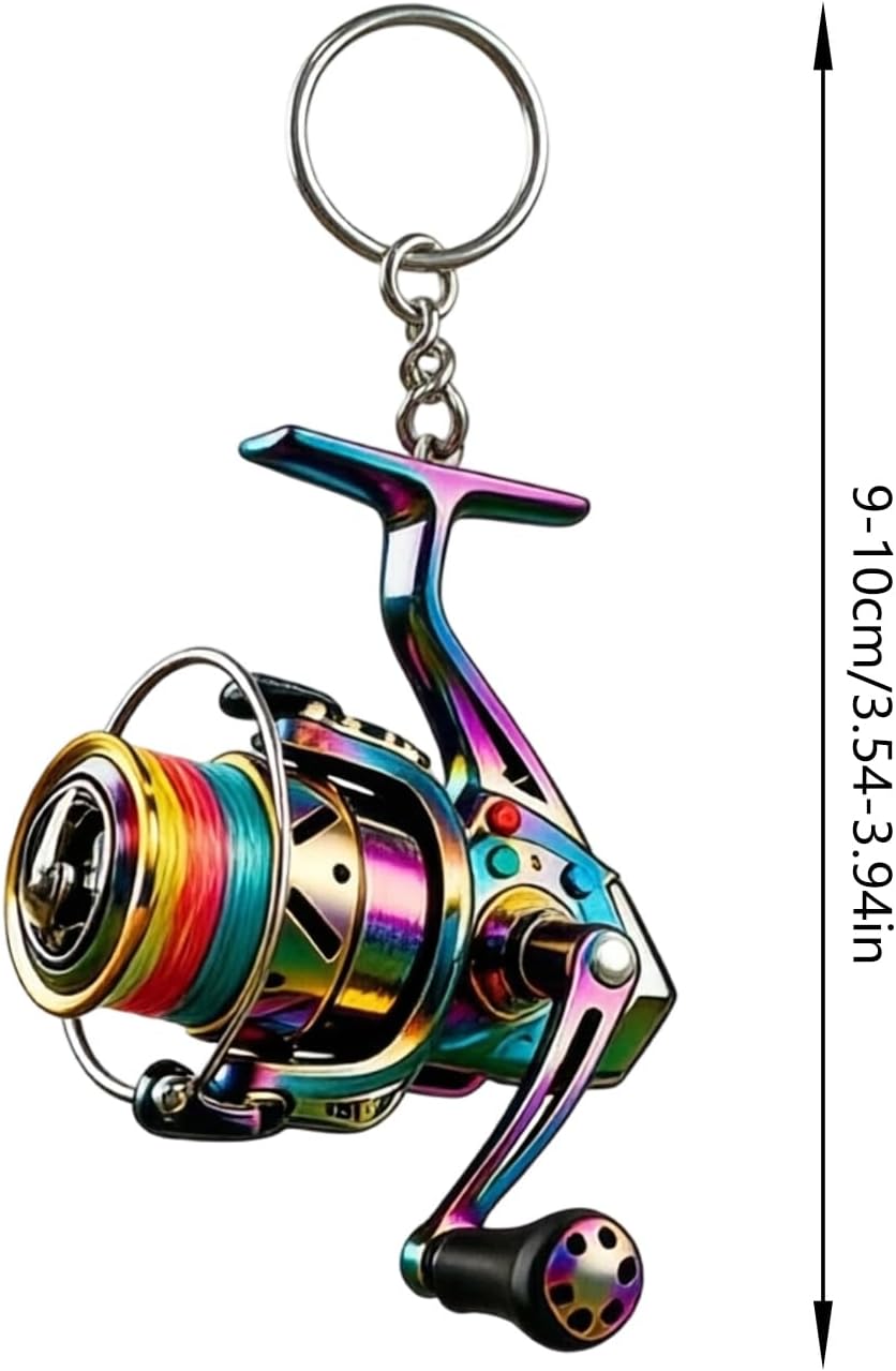 Reel Keychain Accessory with Split Link image 2