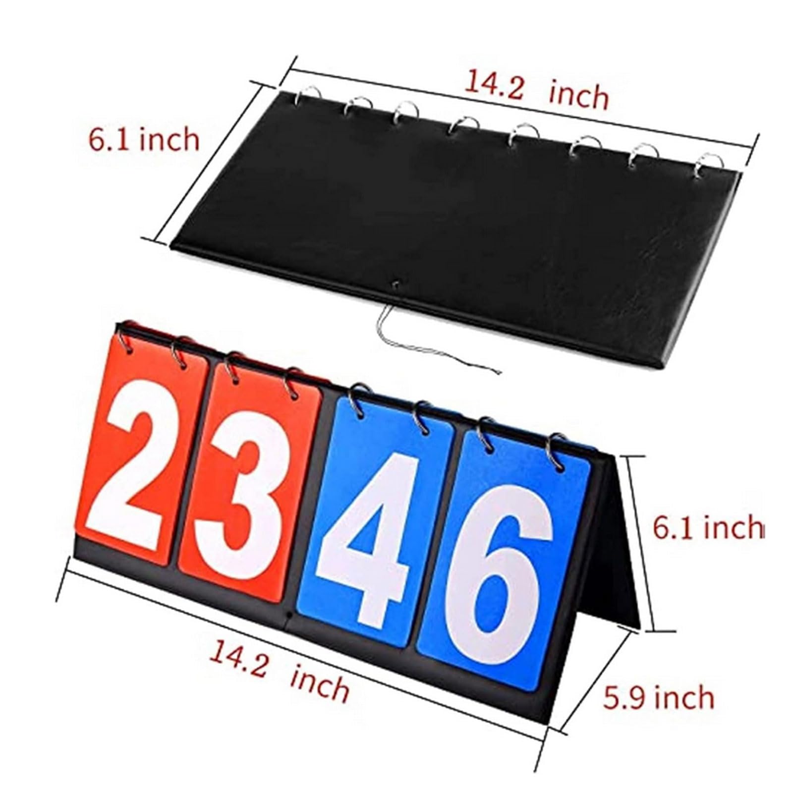 Wmzjnljy 1pc 4-Digital Portable Table Top Scoreboard Flipper Flip Scoreboard Score Counter Accessoryfor Soccer, Ping Pong - Image 2