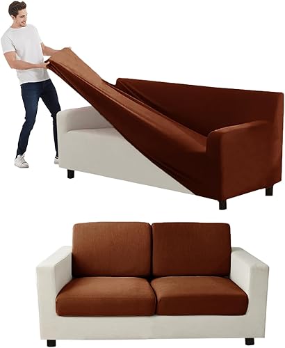 Miniatura 69 de Funda para Sofá de Terciopelo, Fundas Elásticas para Sofá para Funda Principal Separada/Respaldos y Cojines de Asiento, Funda para Sofá, para Fundas