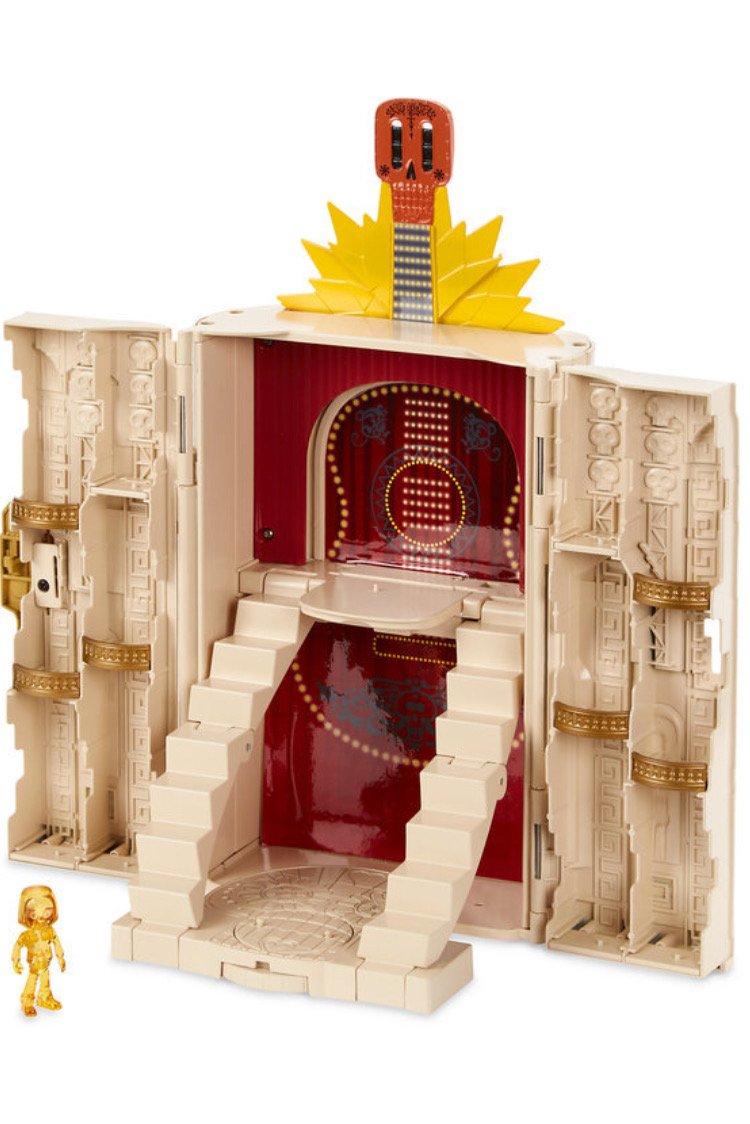 Mattel Disney Coco Mini-Figure Playset & Collector Case, Black/Blue