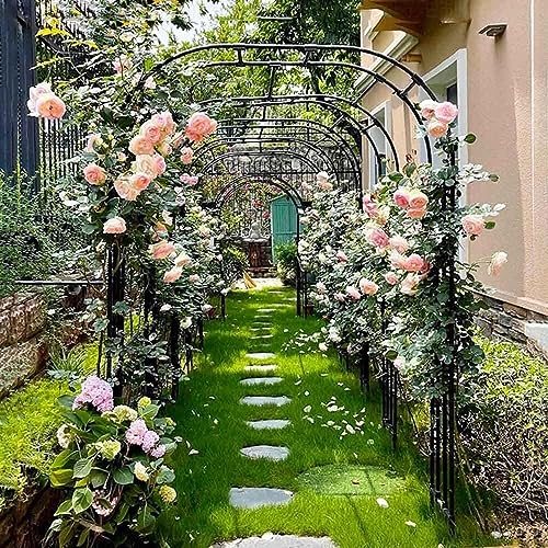 Tonnelle de jardin en acier for pour escalade de fleurs - 8
