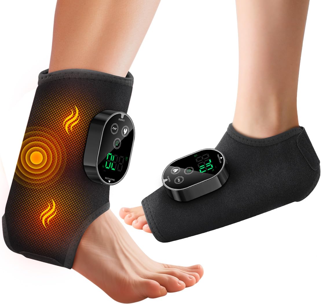 Photo 1 of ****MISSING ONE****

TOSOENPHY Foot Massager for Neuropathy Plantar Fasciitis Pain Relief, Cordless Heated Vibrating Cloud-Soft Ankle Wrap Feet Massage, Portable 2H Run Time, 6 Heats, 3 Modes, Auto-Off Timer,1 Pair