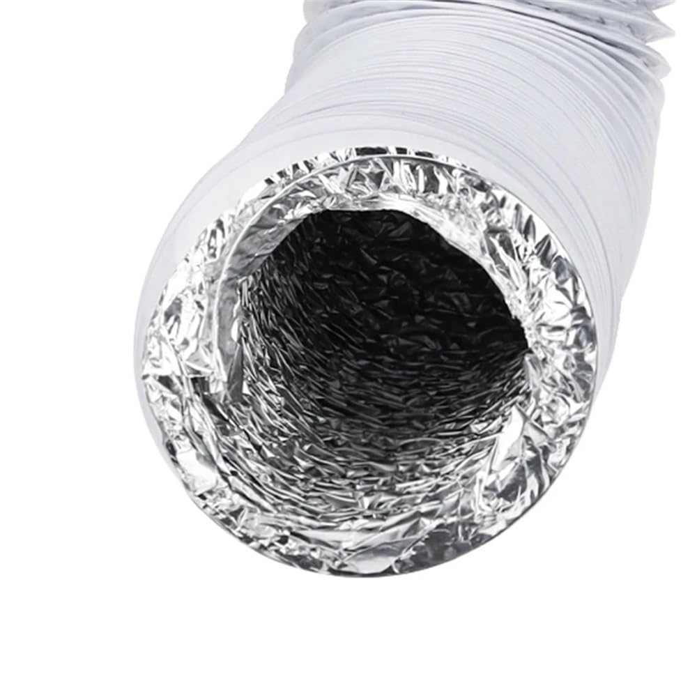 Tubo Flessibile in Alluminio da 1,5-6 m, raccordi per Tubi Flessibili da Cucina, Tubi Flessibili di sfiato in Linea, Tubi di sfiato dell'Aria di Ventilazione, Parte Tubolare (6 m)