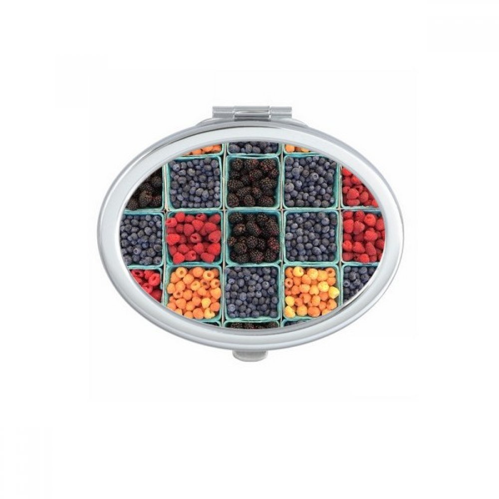 Miroir de maquillage ananas portable pour corriger son teint discrètement partout