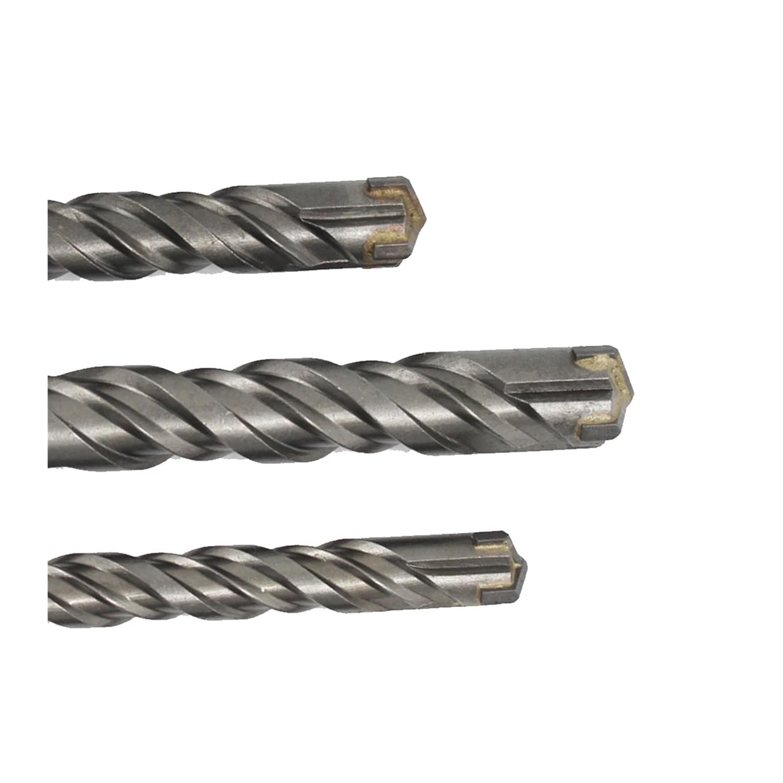 2 sztuki młota elektrycznego udarowego SDS PLUS Double Helix 4-ostrzowe wiertło do betonu ze stopu(25 x 450mm/17.71in)