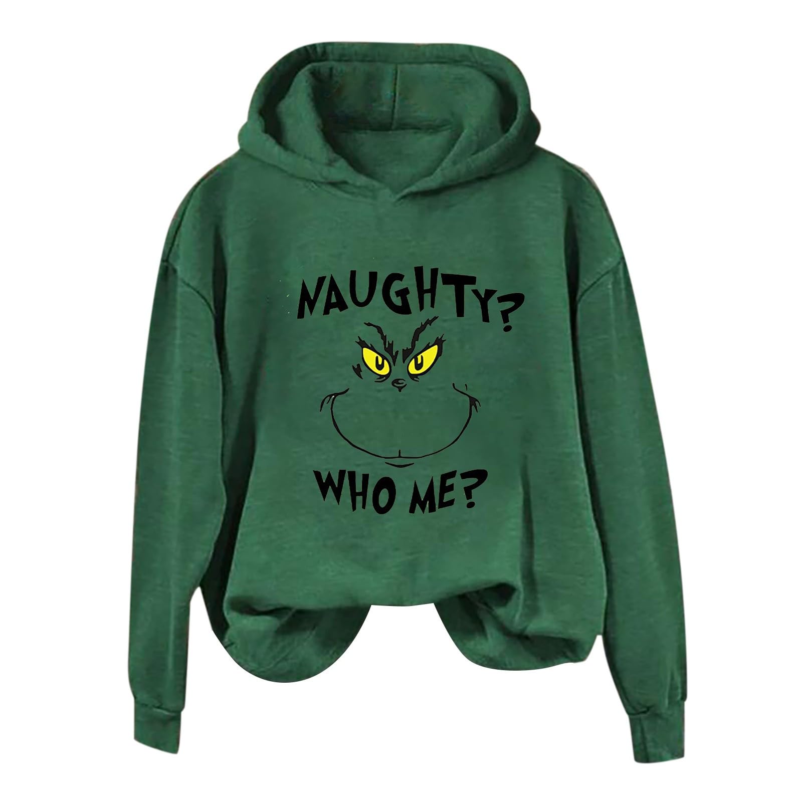 Angxiwan Hoodies for Women uk Oversized Christmas Hooded Sweatshirts Long Sleeve Pullover Tops Ladies Green Jumpers Funny Graphic Hoodie