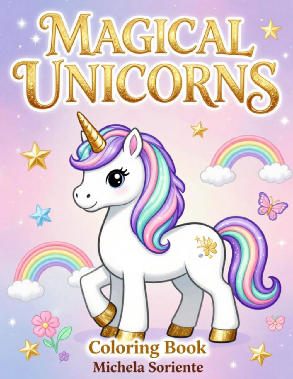Magical Unicorns: Coloring Book