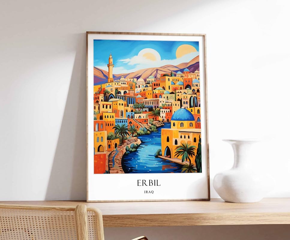 Kurdistan poster Erbil d'art historique pour créer une ambiance inspirante dans votre salon