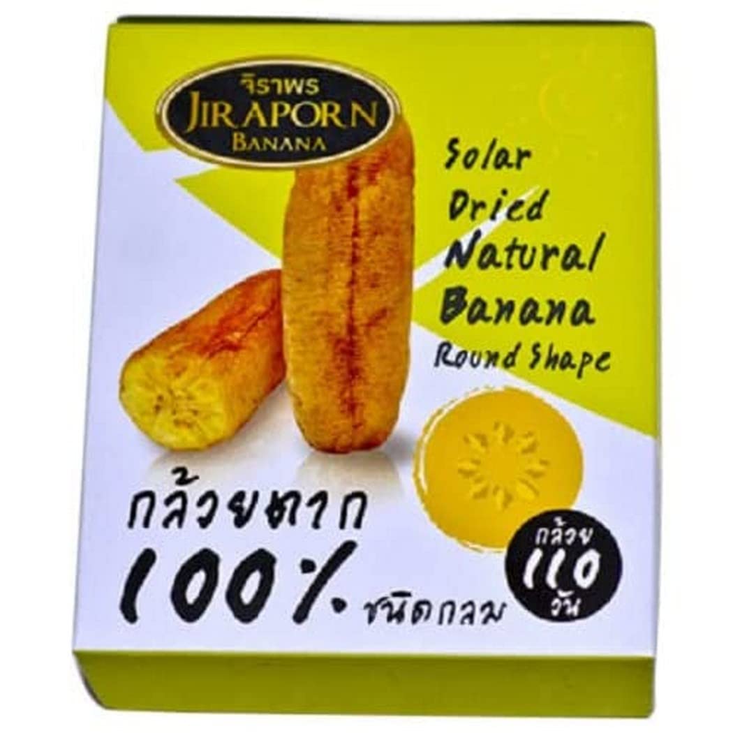 Amazon.com: Jiraporn Solar Dried Natural Banana Round Shape 240g