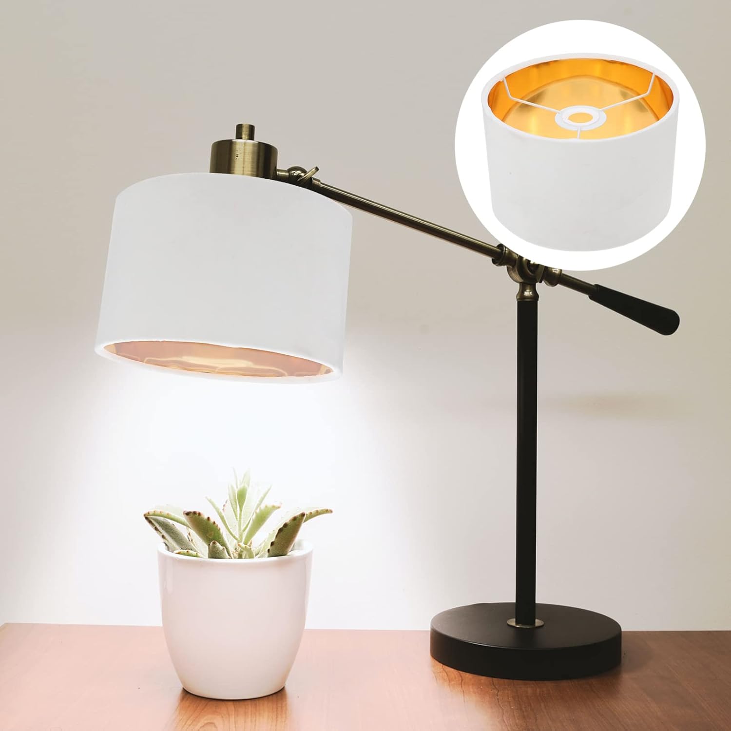 ibasenice White Lamp Shade, Cloth Craft Light Cover Delicate Lampshade Cloth Lamp Cover Decor