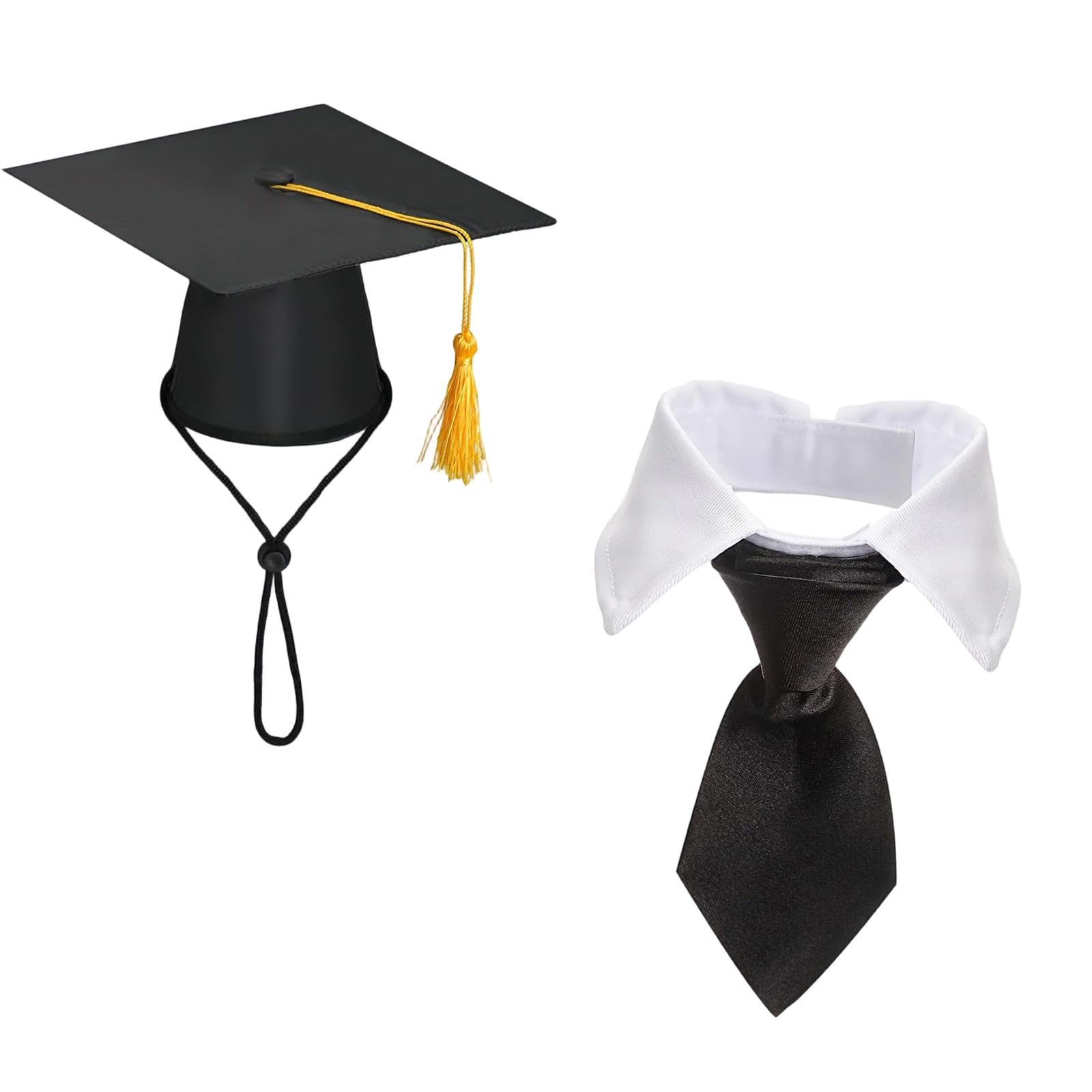 CAZSTYK User Friendly Efficient Graduation Accessories Black Cap and Bowtie Set Sustainable Party Decorations Polyester Materials Black Cap