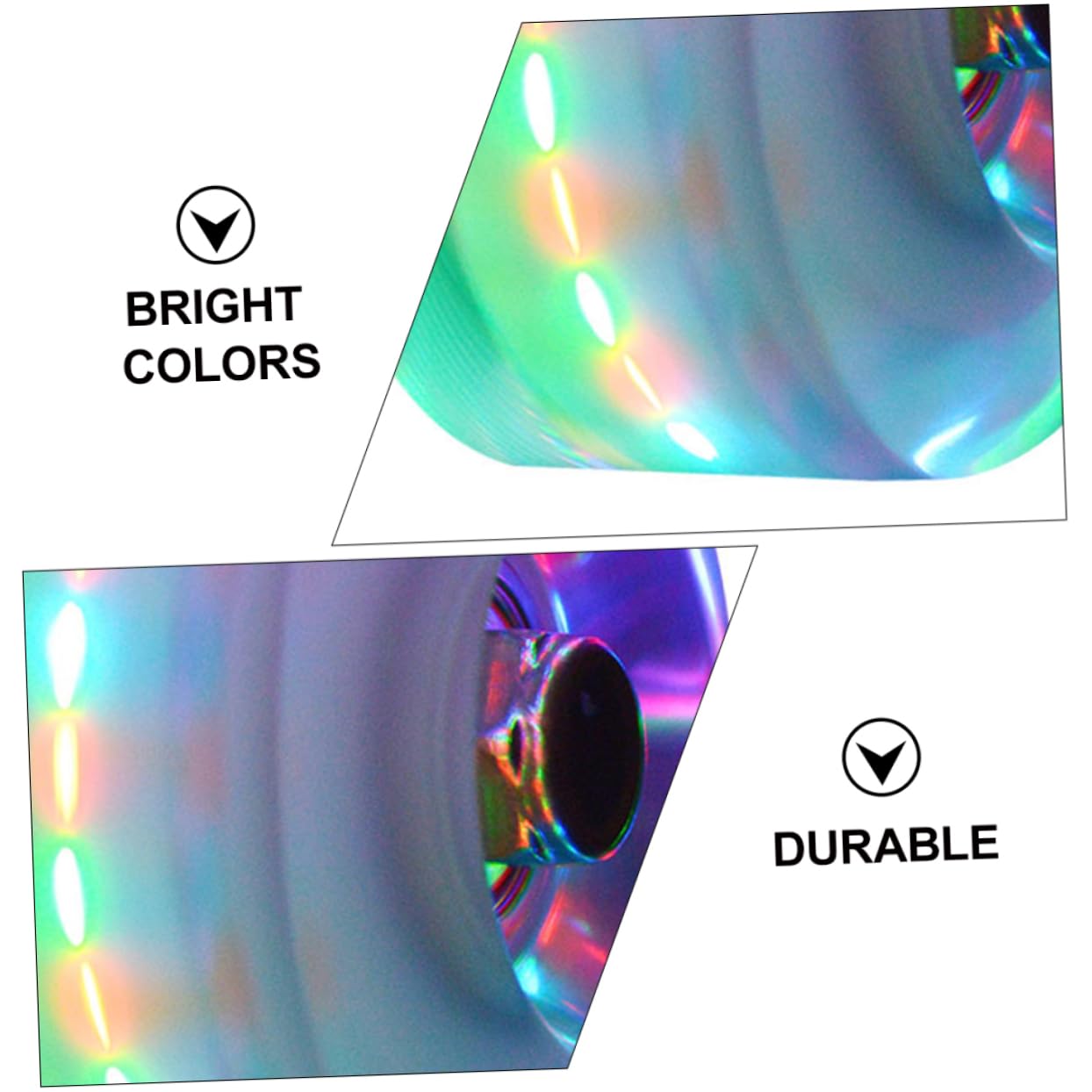 HEMOTON 1Set Light Up Roller Skate Wheels Double Row Skating Wheels for Adults Durable PU Material with Bearings for Outdoor Indoor Skating Glowing Design