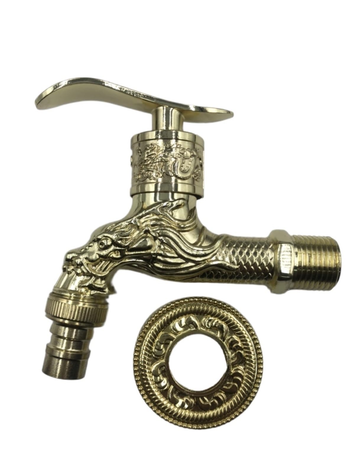 Outside Tap Washing Machine Faucet, Wall Mounted Retro Cold Sole, Swimming Pool Washer, Zinc Alloy(Color2)