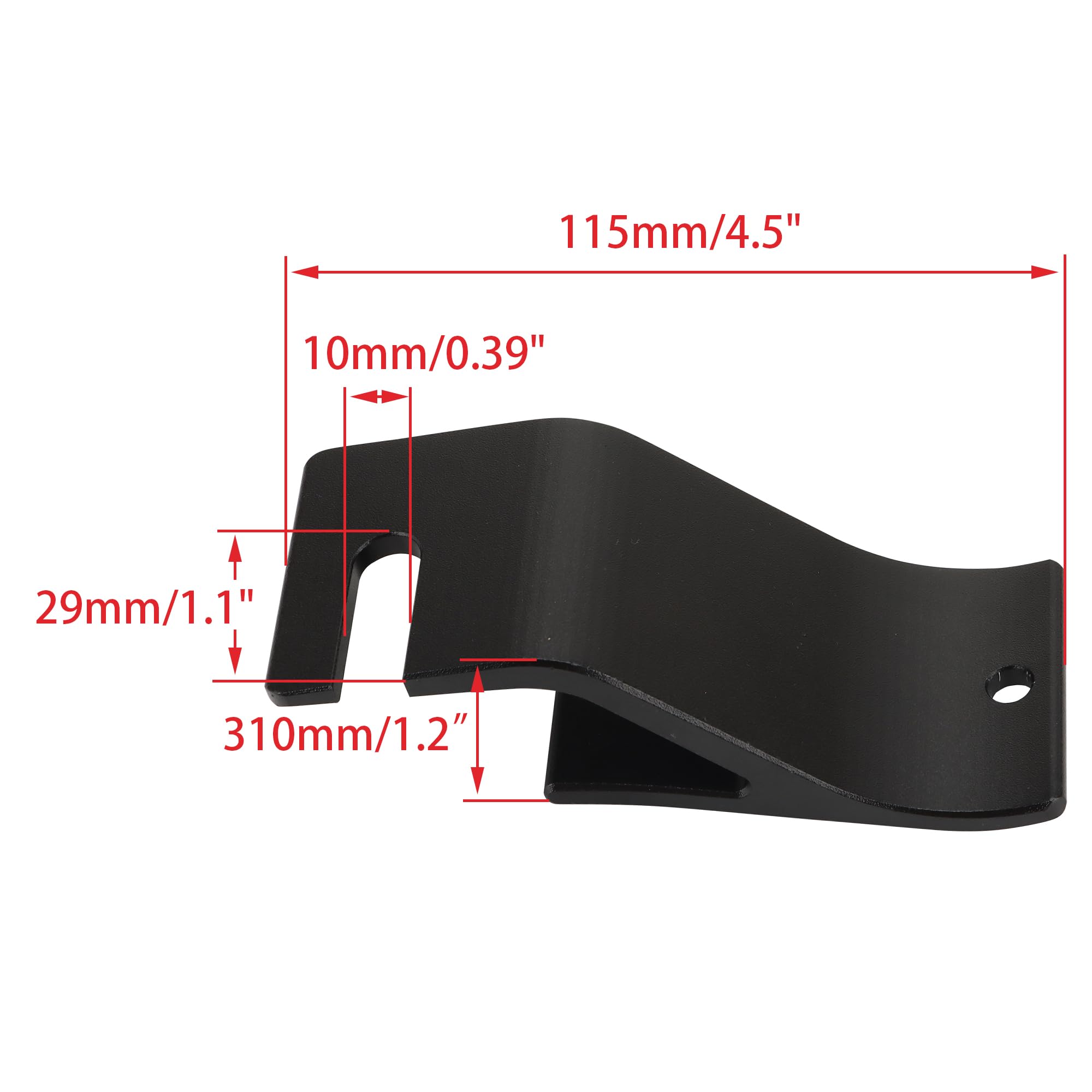 WOOSTAR Soporte de Talón de Neumático Ayudante de Cambiador de Neumáticos Universal para Motocicleta Dirt Pit Bike Off-Road Negro