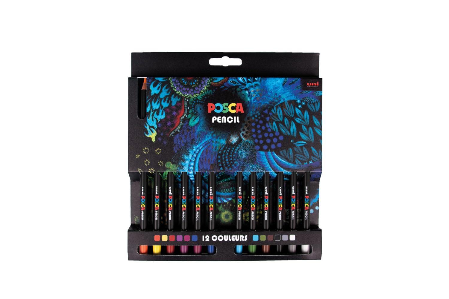 POSCA PENCIL Zestaw 12 kredek, różne kolory
