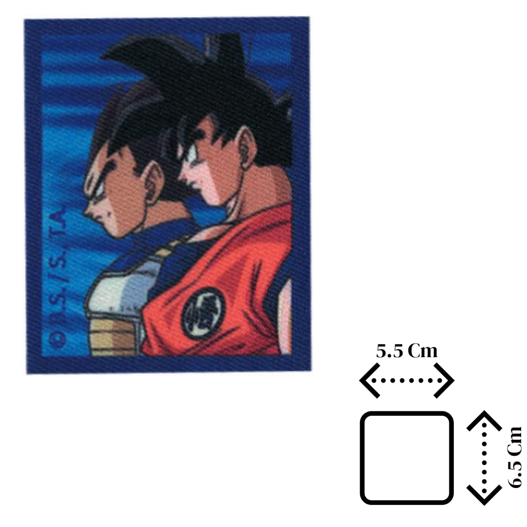Patch Thermocollant Dragon Ball Z - Goku 6x6cm - 100% Polyester - Pour Vêtements Et Sacs