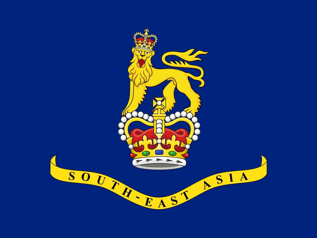 Drapeau Commissioner-General for South-East Asia 1953 de qualité supérieure